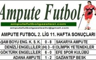2. LİG 11. HAFTA SONUÇLARI