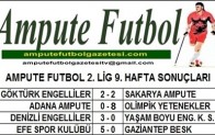 2. LİG 9. HAFTA SONUÇLARI
