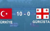 TÜRKİYE 10 – 0 GÜRCİSTAN