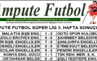 2021-2022 SEZONU SÜPER LİG 3. HAFTA SONUÇLARI