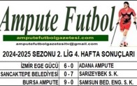 2024-2025 SEZONU 2. LİG 4. HAFTA SONUÇLARI