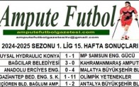 2024-2025 SEZONU 1. LİG 15. HAFTA SONUÇLARI