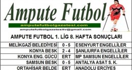 1. LİG 8. HAFTA MAÇ SONUÇLARI