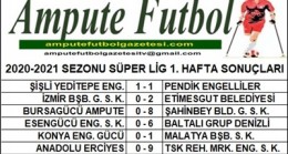 2020-2021 SEZONU SÜPER LİG 1. HAFTA SONUÇLARI