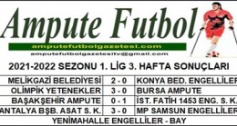 2021-2022 SEZONU 1. LİG 3. HAFTA SONUÇLARI