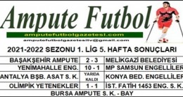 2021-2022 SEZONU 1. LİG 5. HAFTA SONUÇLARI