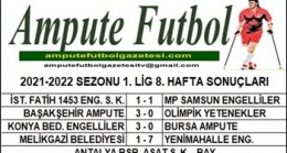 2021-2022 SEZONU 1. LİG 8. HAFTA SONUÇLARI