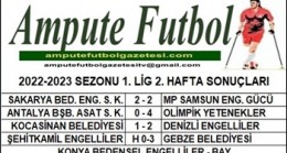 2022-2023 SEZONU 1. LİG 2. HAFTA SONUÇLARI