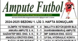 2024-2025 SEZONU 1. LİG 3. HAFTA SONUÇLARI