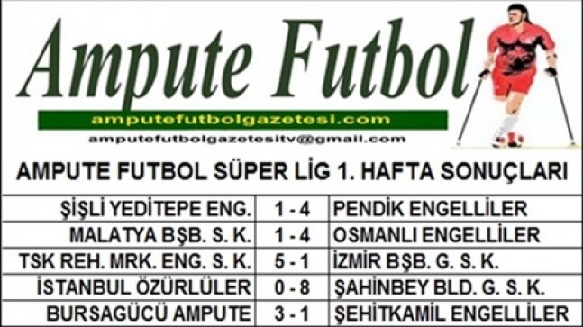 SÜPER LİG 1. HAFTA SONUÇLARI
