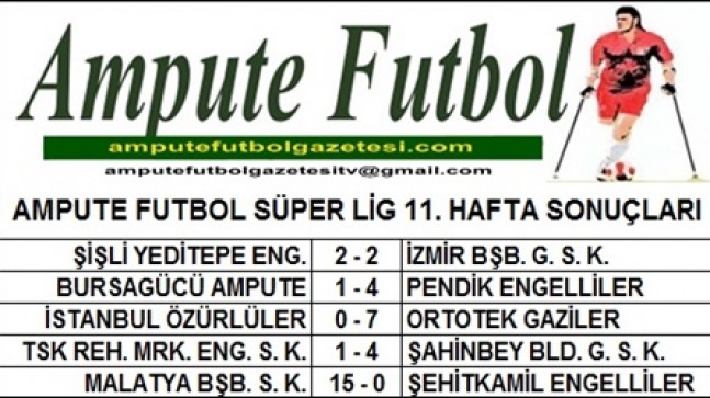 SÜPER LİG 11. HAFTA SONUÇLARI