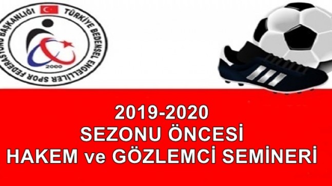 HAKEM ve GÖZLEMCİ SEMİNERİ