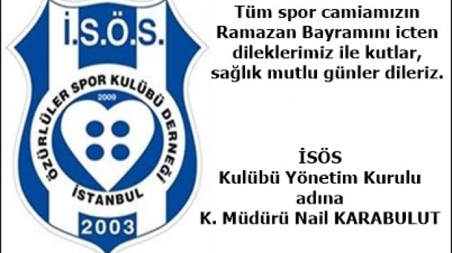 İSTANBUL Ö. S. K.’DEN BAYRAM MESAJI