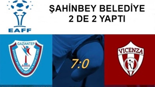 ŞAHİNBEY BLD 2 DE 2 YAPTI.