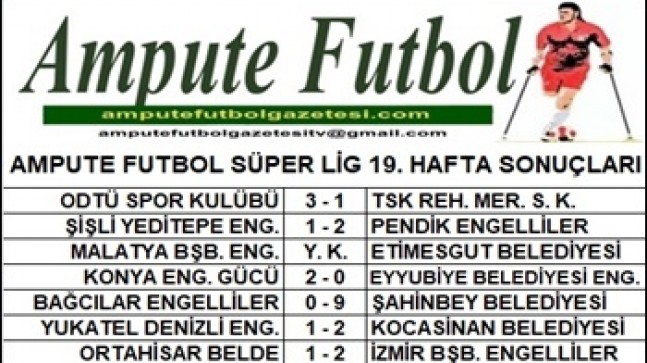 2021-2022 SEZONU SÜPER LİG 19. HAFTA SONUÇLARI