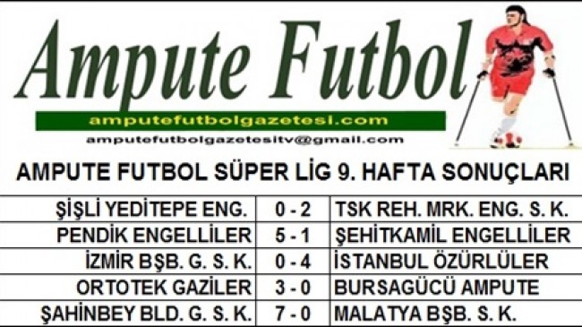 SÜPER LİG 9. HAFTA SONUÇLARI