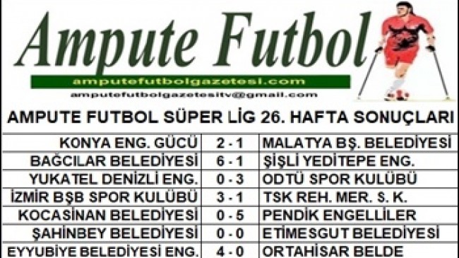 2021-2022 SEZONU SÜPER LİG 26. HAFTA SONUÇLARI