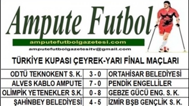 TÜRKİYE KUPASINDA FİNALİSTLER BELLİ OLDU